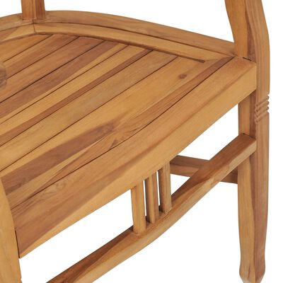 vidaXL Ensemble à manger de jardin 3 pcs bois de teck solide