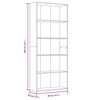 vidaXL Biblioth&egrave;que 5 niveaux Sonoma gris 80x30x189 cm