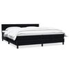 vidaXL Sommier &agrave; lattes de lit avec matelas noir 200x220 cm velours
