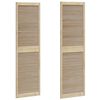 vidaXL Porte de Cabinet 2 pi&egrave;ces Naturel 201 x 2,1 x 59,5 cm