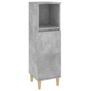 vidaXL Armoire de salle de bain gris b&eacute;ton 30x30x100 cm