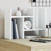 vidaXL Organisateur de bureau blanc 34,5x15,5x35,5cm bois d'ing&eacute;nierie