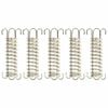 vidaXL Verrous &agrave; ressort pour voile d'ombrage 5 pcs Acier inoxydable
