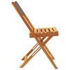 vidaXL Chaises de jardin pliantes lot de 4 tissu et bois massif