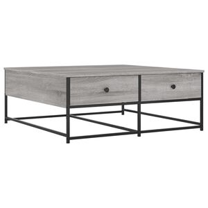 vidaXL Table basse sonoma gris 100x99x40 cm bois d'ing&eacute;nierie