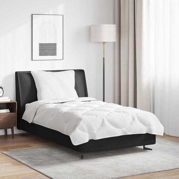 vidaXL Ensemble de Duvet avec oreiller 2 pcs Blanc Microfibre