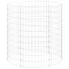 vidaXL Poteau &agrave; gabion circulaire Acier galvanis&eacute; &Oslash;100x100 cm