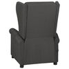 vidaXL Fauteuil inclinable Gris fonc&eacute; Tissu
