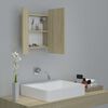 vidaXL Armoire à miroir LED de bain Chêne sonoma 40x12x45 cm Acrylique