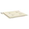 vidaXL Coussins de chaise jardin lot de 6 crème 40x40x4cm tissu oxford