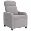 vidaXL Fauteuil inclinable Gris clair Boucl&eacute;