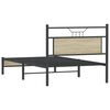vidaXL Cadre de lit sans matelas ch&ecirc;ne sonoma 100x190 cm