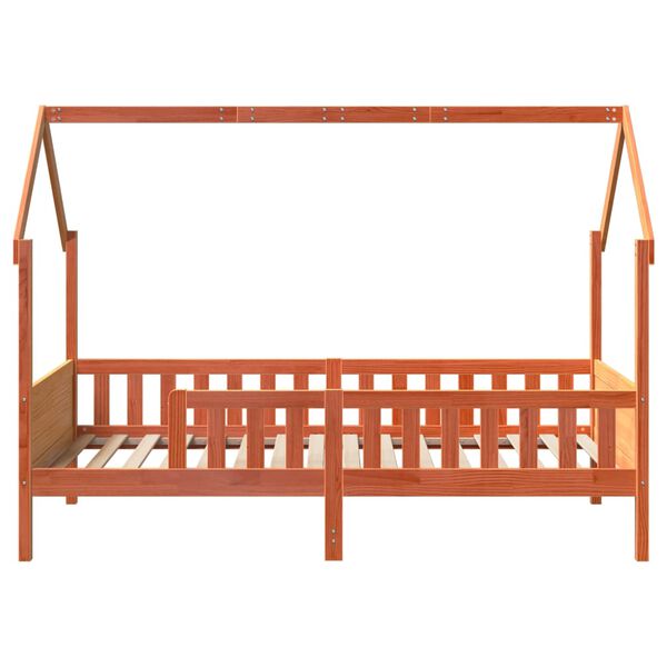 vidaXL Cadre de lit d'enfants forme de maison sans matelas pin