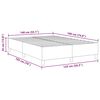 vidaXL Cadre de lit plateforme Gris fonc&eacute; 140 x 190 cm tissu