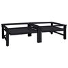 vidaXL Socle pour Machine &agrave; Laver 2 pcs Noir 124,5 x 61,5 x 32,5 cm