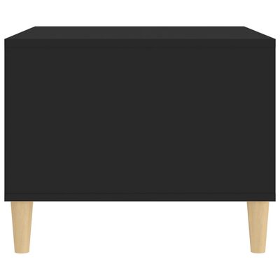 vidaXL Table basse Noir 60x50x40 cm Bois d'ingénierie