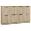 vidaXL Buffets 2 pcs Ch&ecirc;ne sonoma 60x30x70 cm Bois d'ing&eacute;nierie