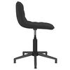 vidaXL Chaise pivotante de bureau Noir Velours