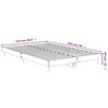 vidaXL Cadre de lit sans matelas gris b&eacute;ton 120x190 cm