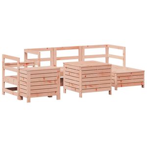 vidaXL Salon de jardin 7 pcs bois massif sapin de douglas