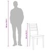 vidaXL Chaises à manger 2 pcs blanc bois massif caoutchouc