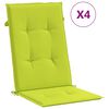 vidaXL Chaises de jardin inclinables lot de 4 et coussins bois teck