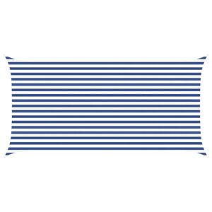 vidaXL Voile d'ombre Bleu et Blanc 5 x 2,5 m 100 % polyester Oxford