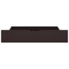vidaXL Cadre de lit avec 2 tiroirs Marron fonc&eacute; 90x200 cm Pin massif