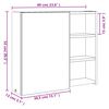 vidaXL Armoire de salle de bain &agrave; miroir avec LED blanc 60x13x52 cm