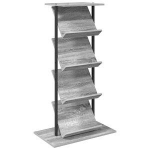 vidaXL &Eacute;tag&egrave;re &agrave; magazines Gris Sonoma 68 x 40 x 123,5 cm