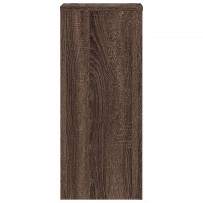 vidaXL Supports pour plantes 2 pcs chêne marron bois d'ingénierie