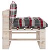 vidaXL Salon palette de jardin 6 pcs avec coussins bois de pin