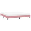 vidaXL Cadre de lit sans matelas rose 200x210 cm velours