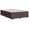 vidaXL Cadre de lit sans matelas marron fonc&eacute; 140x200 cm tissu