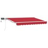 vidaXL Cadre de store manuel avec LEDs Rouge et Blanc 3 x 2,5 m