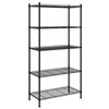 vidaXL &Eacute;tag&egrave;re de rangement 5 niveaux 90x35x180 cm Noir 250 kg