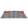 vidaXL Tente familiale tunnel 10 personnes gris et orange imperméable