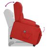 vidaXL Fauteuil Rouge bordeaux Similicuir