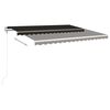 vidaXL Auvent r&eacute;tractable automatique 400x350 cm Anthracite