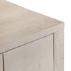 vidaXL Table console blanc 110x35x75 cm bois de manguier solide