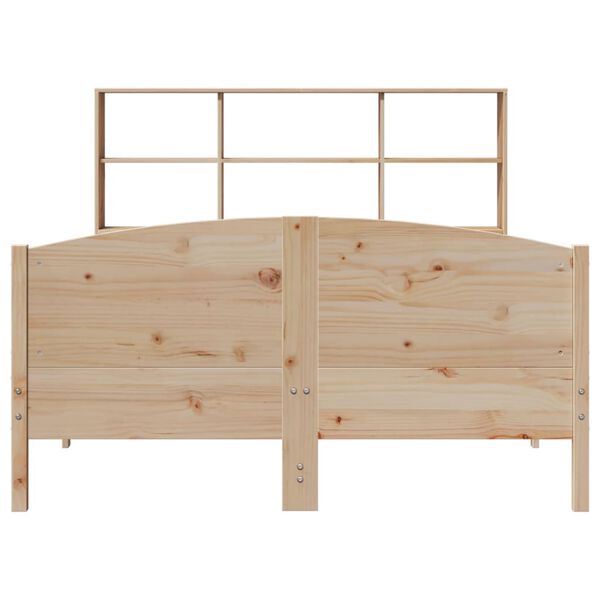 vidaXL Lit biblioth&egrave;que sans matelas 120x190 cm bois de pin massif