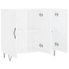 vidaXL Buffet blanc 90x34x80 cm bois d'ingénierie