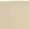 vidaXL Ensemble de canap&eacute;s 4 pcs avec coussins Cr&egrave;me Tissu