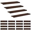 vidaXL Marches d'escalier 20 pi&egrave;ces 110 x 30 x 2 cm Marron fonc&eacute;