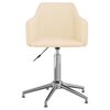 vidaXL Chaises pivotantes &agrave; manger lot de 4 Cr&egrave;me Tissu