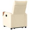 vidaXL Fauteuil inclinable Cr&egrave;me Tissu