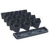 vidaXL Ensemble de jardini&egrave;res verticales 12 pcs Anthracite PP