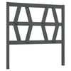 vidaXL T&ecirc;te de lit Gris 96x4x100 cm Bois massif de pin