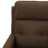 vidaXL Fauteuil de massage Marron Tissu