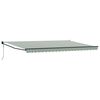 vidaXL Auvent r&eacute;tractable Vert et blanc 500 &times; 300 cm